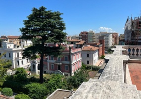 Palazzo cielo terra adiacenze Piazza Re Di Roma. Complesso Immobiliare composto da due edifici di cui una ampia depandance elegantemente ristrutturata. circondati da un meraviglioso giardino pensile di circa mq.326 con una fontana centrale costruito nel 1912